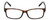 Front View of Elle Womens Rectangular Designer Reading Glasses Tortoise Havana Brown Spot 55mm