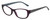 Profile View of Elle EL15577R Designer Blue Light Blocking Eyeglasses in Crystal Plum Purple Blue White Diamond Logos Ladies Cat Eye Full Rim Acetate 52 mm