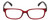 Front View of Elle EL15581R Designer Single Vision Prescription Rx Eyeglasses in Red Crystal Tortoise Havana Brown Spot Ladies Rectangular Full Rim Acetate 52 mm