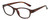 Profile View of Isaac Mizrahi IM31276R Designer Progressive Lens Prescription Rx Eyeglasses in Crystal Tortoise Havana Brown Ladies Oval Full Rim Acetate 51 mm