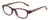 Profile View of Isaac Mizrahi IM31276R Designer Bi-Focal Prescription Rx Eyeglasses in Crystal Berry Red Floral White Pink Yellow Ladies Oval Full Rim Acetate 51 mm