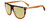 Profile View of Rag&Bone 1056 Designer Polarized Reading Sunglasses with Custom Cut Powered Sun Flower Yellow Lenses in Havana Tortoise Brown Cocoa Fade Unisex Semi-Circular Full Rim Acetate 57 mm