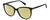 Profile View of Polaroid 4100/F/S Designer Polarized Reading Sunglasses with Custom Cut Powered Sun Flower Yellow Lenses in Gloss Black Gemstone Crystal Accents Ladies Cat Eye Full Rim Acetate 59 mm