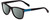 Profile View of Polaroid Kids 8025/S Designer Polarized Reading Sunglasses with Custom Cut Powered Smoke Grey Lenses in Matte Black Blue Unisex Panthos Full Rim Acetate 48 mm