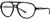 Profile View of Dolce&Gabbana DG6150 Designer Progressive Lens Prescription Rx Eyeglasses in Matte Black Mens Pilot Full Rim Acetate 60 mm
