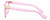 Side View of Dolce&Gabbana DG5076 Designer Reading Eye Glasses with Custom Cut Powered Lenses in Shiny Pink Crystal Gold Ladies Cat Eye Full Rim Acetate 55 mm