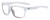 Profile View of NIKE Essent-Chaser-103 Designer Reading Eye Glasses in Gloss White Metallic Green Unisex Square Full Rim Acetate 59 mm