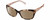 Profile View of Kate Spade JOHANNA Designer Polarized Reading Sunglasses with Custom Cut Powered Amber Brown Lenses in Gloss Rose Brown Tortoise Havana Pink Crystal Ladies Cat Eye Full Rim Acetate 53 mm