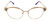 Front View of Chopard VCHC51S Designer Progressive Lens Prescription Rx Eyeglasses in Shiny 23KT Gold Plated Silver Gemstone Accents Lilac Purple Glitter Ladies Cat Eye Full Rim Metal 54 mm