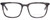 Front View of John Varvatos V411 Unisex Square Reading Glasses in Grey Blue Marble Silver 51mm