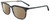 Profile View of John Varvatos V411 Designer Polarized Reading Sunglasses with Custom Cut Powered Amber Brown Lenses in Gloss Grey Blue Marble Silver Unisex Square Full Rim Acetate 51 mm