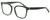 Profile View of Elton John OPUS Designer Single Vision Prescription Rx Eyeglasses in Emerald Green Black Marble Silver Unisex Panthos Full Rim Acetate 53 mm
