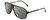 Profile View of Carrera SAFARI 65 Designer Polarized Reading Sunglasses with Custom Cut Powered Smoke Grey Lenses in Havana Tortoise Brown Gold Black Unisex Pilot Full Rim Acetate 62 mm