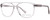 Profile View of John Varvatos VJV424 Unisex Designer Reading Glasses in Crystal Smoke Grey 56 mm