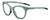 Profile View of Bolle PRIZE Designer Blue Light Blocking Eyeglasses in Matte Frost Green Grey Crystal Ladies Cat Eye Full Rim Acetate 51 mm