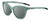 Profile View of Bolle PRIZE Designer Polarized Reading Sunglasses with Custom Cut Powered Smoke Grey Lenses in Matte Frost Green Grey Crystal Ladies Cat Eye Full Rim Acetate 51 mm