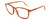 Profile View of Serengeti LENWOOD Designer Blue Light Blocking Eyeglasses in Shiny Caramel Brown Crystal Unisex Square Full Rim Acetate 57 mm