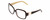 Profile View of KATE SPADE LULU Designer Single Vision Prescription Rx Eyeglasses in Trortoise Havana/Off-White/Gold Sparkles Ladies Panthos Full Rim Acetate 55 mm
