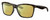 Profile View of Costa Del Mar Anaa Designer Polarized Reading Sunglasses with Custom Cut Powered Sun Flower Yellow Lenses in Shiny Olive Green Tortoise Havana Black Ladies Panthos Full Rim Acetate 55 mm