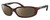 Profile View of Costa Del Mar Brine Designer Polarized Reading Sunglasses with Custom Cut Powered Amber Brown Lenses in Brown Tortoise Havana Black Unisex Oval Full Rim Acetate 59 mm