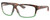 Profile View of Costa Del Mar Cut Designer Progressive Lens Prescription Rx Eyeglasses in Matte Brown Tortoise Havana Green Tortuga Fade Unisex Rectangular Full Rim Acetate 60 mm