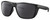 Profile View of Costa Del Mar Ferg XL Designer Polarized Reading Sunglasses with Custom Cut Powered Smoke Grey Lenses in Matte Black Unisex Panthos Full Rim Acetate 62 mm