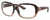 Profile View of Costa Del Mar Gannet Designer Progressive Lens Blue Light Blocking Eyeglasses in Shiny Tortoise Havana Fade Pink Crystal Rose Gold Ladies Square Full Rim Acetate 58 mm