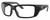 Profile View of Costa Del Mar Permit Designer Reading Eye Glasses in Matte Black Gray Unisex Rectangular Full Rim Acetate 63 mm