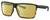 Profile View of Costa Del Mar Rincon Designer Polarized Reading Sunglasses with Custom Cut Powered Sun Flower Yellow Lenses in Matte Black Shiny Amber Brown Tortoise Havana Unisex Square Full Rim Acetate 63 mm
