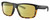 Profile View of Costa Del Mar Slack Tide Designer Polarized Reading Sunglasses with Custom Cut Powered Sun Flower Yellow Lenses in Matte Black Shiny Amber Brown Tortoise Havana Unisex Square Full Rim Acetate 60 mm