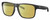 Profile View of Costa Del Mar Spearo XL Designer Polarized Reading Sunglasses with Custom Cut Powered Sun Flower Yellow Lenses in Matte Black Unisex Square Full Rim Acetate 59 mm