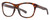 Profile View of Costa Del Mar Vela Designer Progressive Lens Blue Light Blocking Eyeglasses in Shiny Amber Brown Tortoise Havana Black Unisex Cat Eye Full Rim Acetate 56 mm