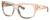 Profile View of Costa Del Mar Waterwoman Designer Reading Eye Glasses in Shiny Blonde Crystal Beige Ladies Cat Eye Full Rim Acetate 55 mm