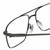 Close Up View of Chopard 23KT Gold Plated VCHF56-0568 Mens Reading Glasses Gunmetal Tortoise 57mm