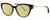 Profile View of Chopard VCH323S-0700 Designer Polarized Reading Sunglasses with Custom Cut Powered Sun Flower Yellow Lenses in Gloss Black/23KT Gold Plated/Gemstone Accent Ladies Cat Eye Full Rim Acetate 53 mm