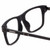 Close Up View of Chopard VCH313-0703 Men's Designer Reading Glasses Black Carbon Fiber/Wood 53 mm