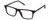 Profile View of Chopard VCH313-0703 Designer Reading Eye Glasses with Custom Cut Powered Lenses in Matte Black Carbon Fiber/Wood Mens Rectangular Full Rim Acetate 53 mm