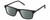 Profile View of Chopard VCH313-0703 Designer Polarized Reading Sunglasses with Custom Cut Powered Smoke Grey Lenses in Matte Black Carbon Fiber/Wood Mens Rectangular Full Rim Acetate 53 mm