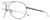 Profile View of Chopard SCHD57M-568P Designer Single Vision Prescription Rx Eyeglasses in Shiny Black Gunmetal Mens Pilot Full Rim Metal 64 mm
