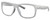Profile View of Costa Del Mar Baffin Designer Reading Eye Glasses with Custom Cut Powered Lenses in Matte Light Grey Unisex Square Full Rim Acetate 58 mm