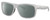 Profile View of Costa Del Mar Baffin Designer Polarized Reading Sunglasses with Custom Cut Powered Smoke Grey Lenses in Matte Light Grey Unisex Square Full Rim Acetate 58 mm