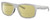 Profile View of Costa Del Mar Baffin Designer Polarized Reading Sunglasses with Custom Cut Powered Sun Flower Yellow Lenses in Matte Light Grey Unisex Square Full Rim Acetate 58 mm