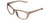 Profile View of Columbia C520S WILDBERRY Designer Bi-Focal Prescription Rx Eyeglasses in Wildberry Pink Brown Frosted Crystal Ladies Oval Full Rim Acetate 58 mm