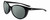 Profile View of NIKE ESSENCE CT8234 Designer Polarized Reading Sunglasses with Custom Cut Powered Smoke Grey Lenses in Gloss Black White Unisex Oval Full Rim Acetate 56 mm