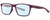 Profile View of NIKE WHIZ EV1160 Designer Blue Light Blocking Eyeglasses in Matte Bordeaux Purple Red Unisex Rectangular Full Rim Acetate 48 mm