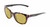 Profile View of Wiley-X Ultra Captivate Designer Polarized Reading Sunglasses with Custom Cut Powered Sun Flower Yellow Lenses in Gloss Amber Brown Tortoise Havana Black Gold Ladies Panthos Full Rim Acetate 51 mm