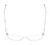 Top View of QUAY Australia Hardwire Mini Designer Single Vision Prescription Rx Eyeglasses in Clear Crystal Gold Unisex Cat Eye Full Rim Acetate 51 mm