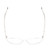 Top View of QUAY Australia All Nighter Designer Reading Eye Glasses with Custom Cut Powered Lenses in Clear Crystal Gold Ladies Cat Eye Full Rim Acetate 55 mm