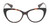 Front View of Kate Spade SHERYLYN Designer Reading Eye Glasses in Gloss Black Amber Brown Tortoise Havana Ladies Cat Eye Full Rim Acetate 54 mm