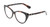 Profile View of Kate Spade SHERYLYN Designer Reading Eye Glasses with Custom Cut Powered Lenses in Gloss Black Amber Brown Tortoise Havana Ladies Cat Eye Full Rim Acetate 54 mm